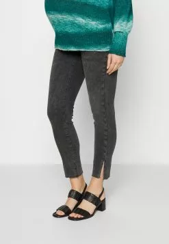 Mamalicious MLSITKA SLIM SLIT CROPPED - Jeans Skinny Fit