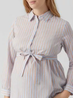 Mamalicious Blouses & Tunieken Blouse Cabana Lia Dames Pastelblauw -Mamalicious Winkel 00e10eff016bd72e4a7a3d7037bac988