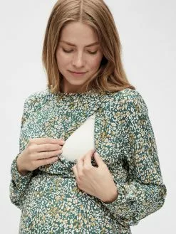 Mamalicious Blouses & Tunieken Blouse Zion Dames Donkergroen -Mamalicious Winkel 06ee3959d898daf1a9f7a407b6cb3479