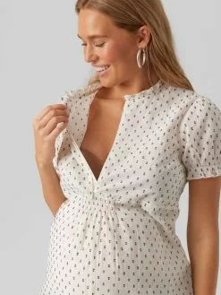 Mamalicious Blouses & Tunieken Blouse Doris Dames Wit -Mamalicious Winkel 08c73f53f255832fefc1e2bb6c8af4ca