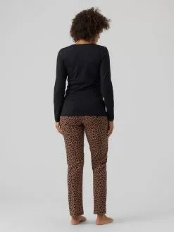 Mamalicious Nachtmode Pyjama Hira Lia Dames Bruin -Mamalicious Winkel 09b0ec31b176c1ff2fbde220e8826cfb