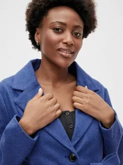 Mamalicious Jassen & Bodywarmers Tussenmantel Lulu Dames Blauw -Mamalicious Winkel 0af5f530ff44120603a2a11d78892227