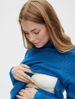 Mamalicious Coltruien Trui Anneli Dames Blauw Gemêleerd -Mamalicious Winkel 0ea9aebe431b75f6f16e171d071ad958