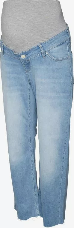 Mamalicious Jeans & Broeken Wide Leg Jeans Troya Dames Blauw