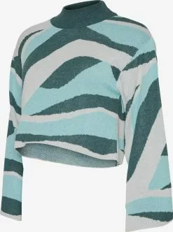 Mamalicious Fijngebreide Truien Trui Olivia Dames Petrol / Donkergroen