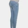 Mamalicious MLLUGA REGULARDESTROYED JEANS - Slim Fit Jeans