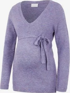 Mamalicious Fijngebreide Truien Trui Dames Lichtlila