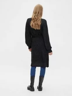 Mamalicious Vesten Gebreid Vest Linn Dames Zwart Gemêleerd -Mamalicious Winkel 336950f9194b778223ce3e81e2ba12ab