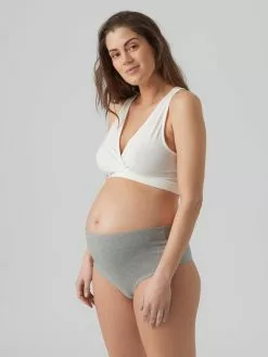 Mamalicious Voedingsbhs Bustier Voedingsbh HELENE Dames Grijs Gemêleerd / Wit -Mamalicious Winkel 34aef2c5ad0bf0644b6227da2a7239a4