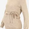 Mamalicious Fijngebreide Truien Trui NEWANNE Dames Beige