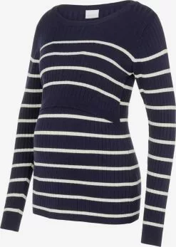 Mamalicious Fijngebreide Truien Trui Siv June Dames Nachtblauw