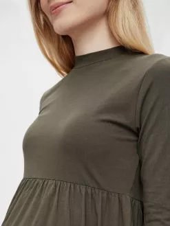 Mamalicious Jurken Jurk Sia Dames Kaki -Mamalicious Winkel 423bc522dc1f5cbea9dd5acd358d5a24