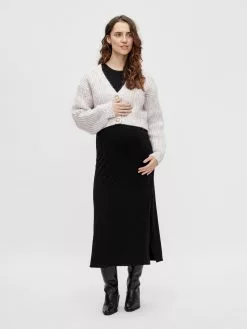 Mamalicious Vesten Gebreid Vest Sabine Dames Beige -Mamalicious Winkel 59a1b7d1a89eecafee2979a02b4e7ae8