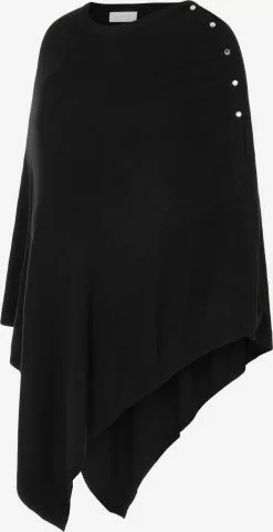 Mamalicious Ponchos & Kimonos Cape Penny Dames Zwart