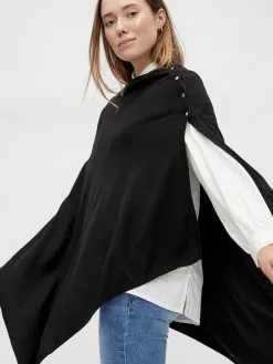 Mamalicious Ponchos & Kimonos Cape Penny Dames Zwart -Mamalicious Winkel 6116dc79efc4be602850d484e7ac26e1
