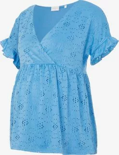 Mamalicious Blouses & Tunieken Blouse Dinna Dames Blauw