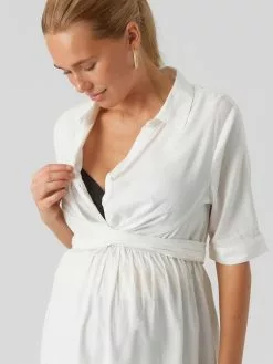 Mamalicious Blouses & Tunieken Blouse Eline Lia Dames Wit -Mamalicious Winkel 82277ef12c52abb5e9604ab3bc53ed2f