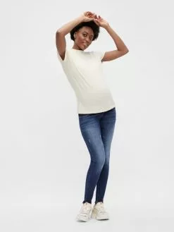 Mamalicious Jeans & Broeken Skinny Jeans Emma Dames Donkerblauw -Mamalicious Winkel 8c5aae42290676379d8a70b8c9ae3133