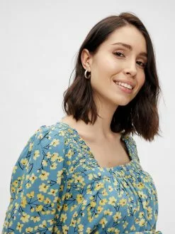 Mamalicious Blouses & Tunieken Blouse Fransiska Dames Smoky Blue -Mamalicious Winkel 96f89cdf0dd3d380b3b0358d4c4e412c