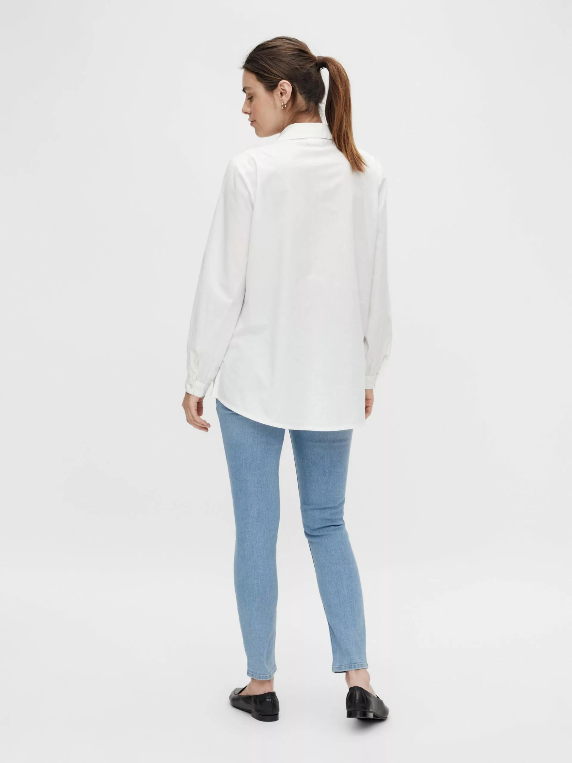 Mamalicious Jeans & Broeken Skinny Jeggings Dames Blauw 4 Mamalicious Jeans & Broeken Skinny Jeggings Dames Blauw - Afbeelding 4