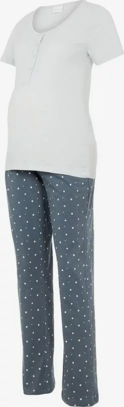 Mamalicious Nachtmode Pyjama Mira Dames Grijs / Basaltgrijs