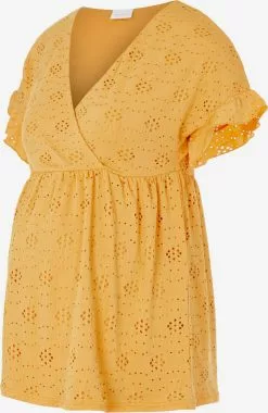 Mamalicious Blouses & Tunieken Blouse Dinna Dames Lichtoranje