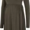 Mamalicious Jurken Jurk Sia Dames Kaki