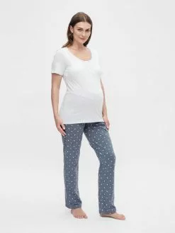 Mamalicious Nachtmode Pyjama Mira Dames Grijs / Basaltgrijs -Mamalicious Winkel b53e7f210128425afaacbc740d7cfb06