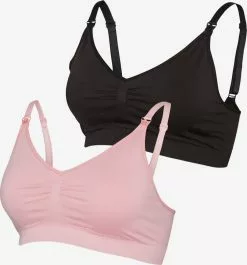 Mamalicious Voedingsbhs T-shirt Bh BH Ilja Dames Pink / Zwart