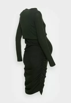 Mamalicious MAJA JUNE L/S JERSEY MIDI DRESS - Gebreide Jurk