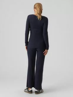 Mamalicious Jeans & Broeken Regular Broek ANNETTE Dames Navy -Mamalicious Winkel ba3378403125be65eaddd5d204732dee