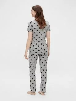Mamalicious Nachtmode Pyjama Mira Lia Dames Grijs Gemêleerd -Mamalicious Winkel bbf5a2874dff42d2134e06990a56bfa6