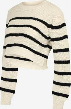 Mamalicious Fijngebreide Truien Trui PIXIE Dames Greige