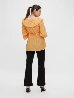 Mamalicious Blouses & Tunieken Blouse Nora Dames Lichtoranje -Mamalicious Winkel d7e067d59260b6ba48a0d4d0368a770d