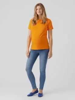 Mamalicious Jeans & Broeken Skinny Jeans Desota Dames Blauw -Mamalicious Winkel de1e4a4711e4382df10ea6b805275ee5