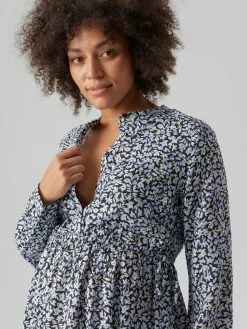 Mamalicious Blouses & Tunieken Blouse Davey Lia Dames Blauw -Mamalicious Winkel e064909ac4d2b371807f7cc7b20ed124