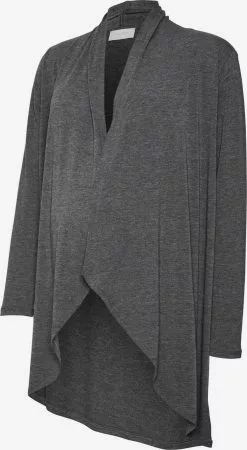 Mamalicious Vesten Gebreid Vest Dames Zwart Gemêleerd