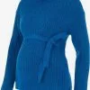 Mamalicious Coltruien Trui Anneli Dames Blauw Gemêleerd