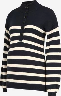 Mamalicious Fijngebreide Truien Trui Carla Dames Nachtblauw